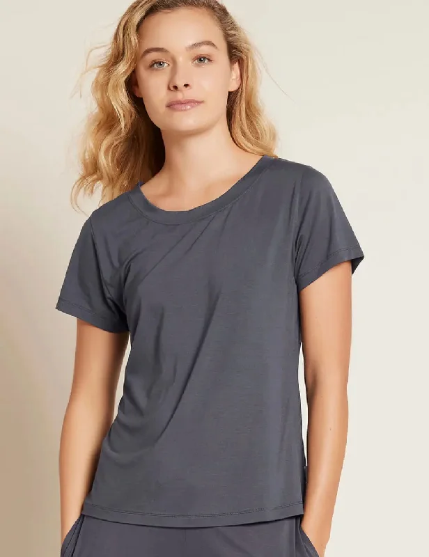 Women’s cozy bamboo sleepshirt-Storm Goodnight Women's Bamboo Sleep Tee