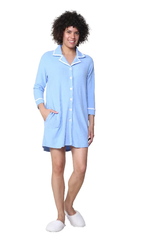 Women’s cozy fleece pajamas-The Comfort Collection Tailored Sleep Shirt