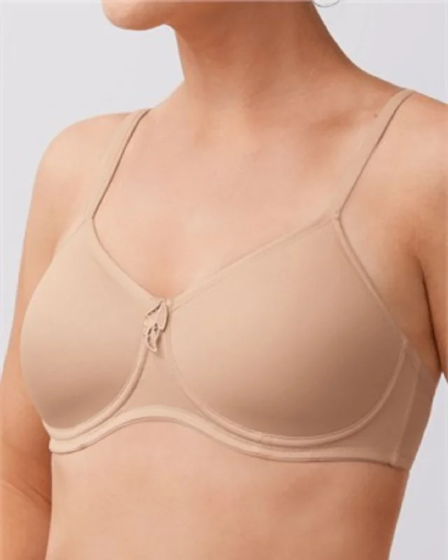 Women’s smooth stretch thong-Amoena Lara Non-Wired Padded Mastectomy Bra - 0674 - Nude