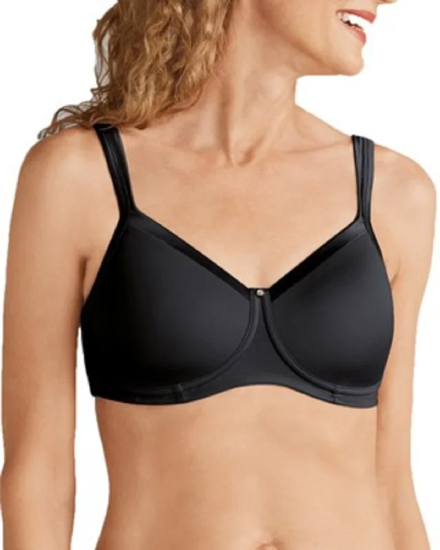 Women’s moisture-wicking underwear-Amoena Lara Satin Padded Wire-Free Bra - 44214