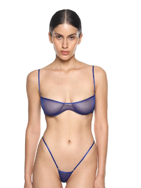 Women’s cozy modal briefs-Anoeses: Saylor Bra - Electric Blue