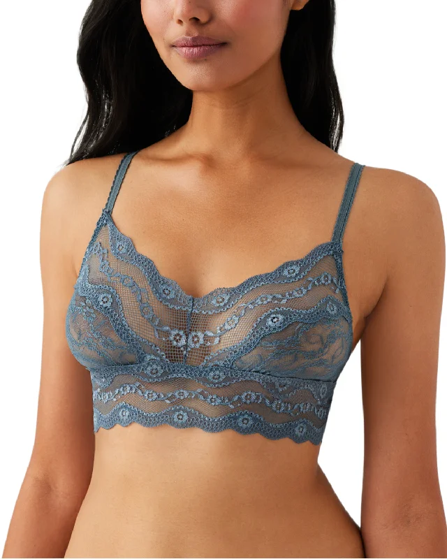 Women’s organic cotton briefs-B. Tempt'd by Wacoal Lace Kiss Bralette - 910182 - Stormy Weather