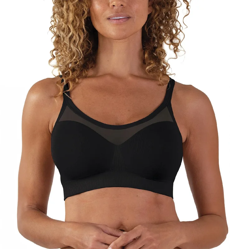 Women’s soft microfiber briefs-BRAVADO! DESIGNS Everyday Sculpt Sheer Bra (11021BA) - Black