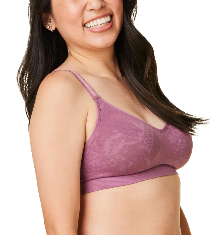 Women’s low-rise lace panties-BRAVADO! DESIGNS Everyday Sculpt Wire-Free Bra (11045BA) - Berry Jacquard