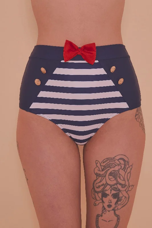 Women’s silky shaping thong-Nautical Bikini Brief