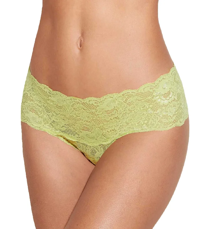 Women’s smooth satin thong-Cosabella Never Say Never Comfie Thong (NEVER0343) - Chakra Green