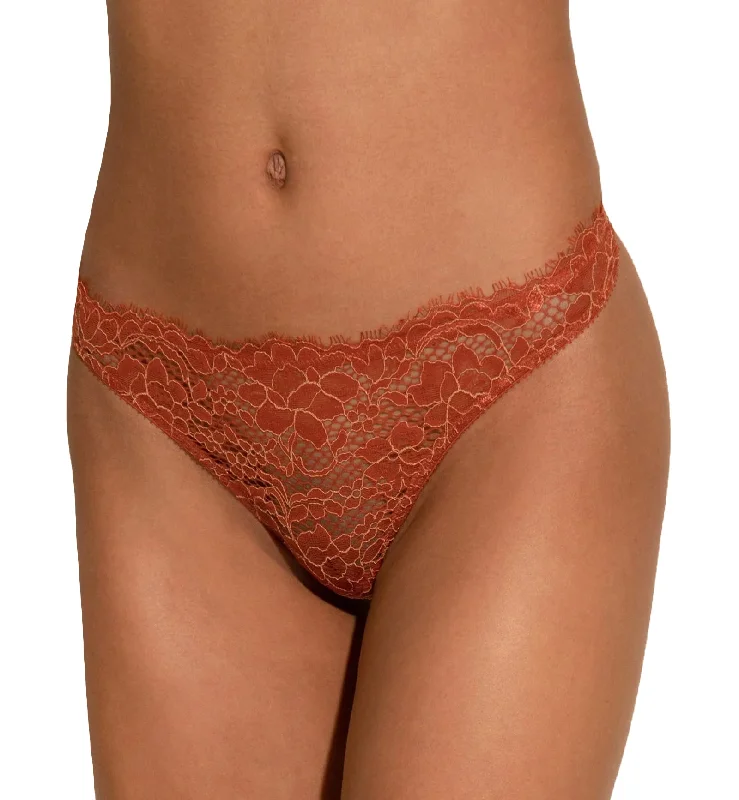 Women’s stretch high-waist panties-Cosabella Pret-A-Porter Modal Low Rise Thong (PRETA0322) - Sahara/Taaja Mango