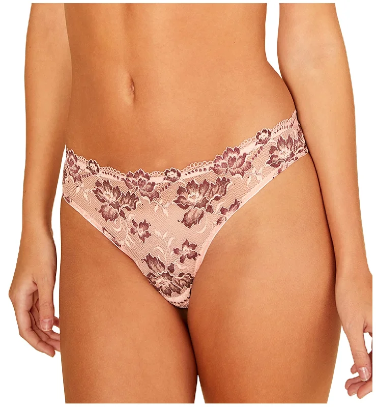 Women’s cozy cotton bikini-Cosabella Savona Low Rise Thong (SAVON0322) - Fiore/Vino