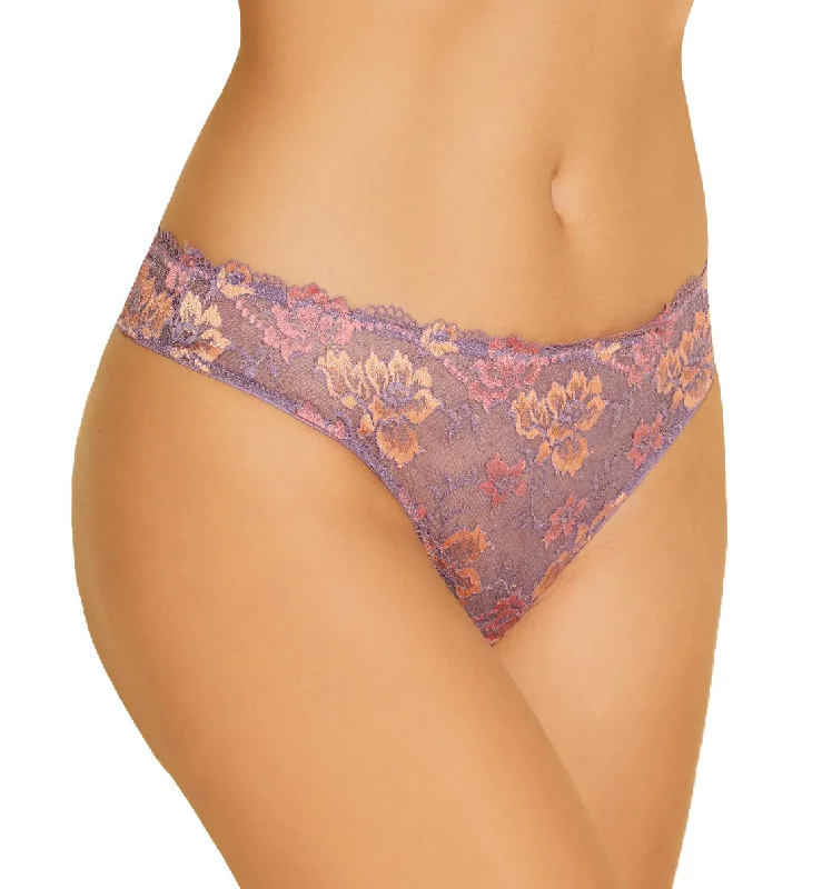 Women’s lace-trim cheeky underwear-Cosabella Savona Low Rise Thong (SAVON0322) - Himalayan Sky/Rampur/Taj