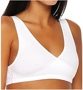 Women’s trendy striped briefs-ELITA 6100 COTTON CROSSOVER CAMI BRA