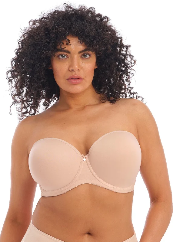 Women’s invisible seamless briefs-ELOMI EL4300 SMOOTH MOLDED STRAPLESS BRA