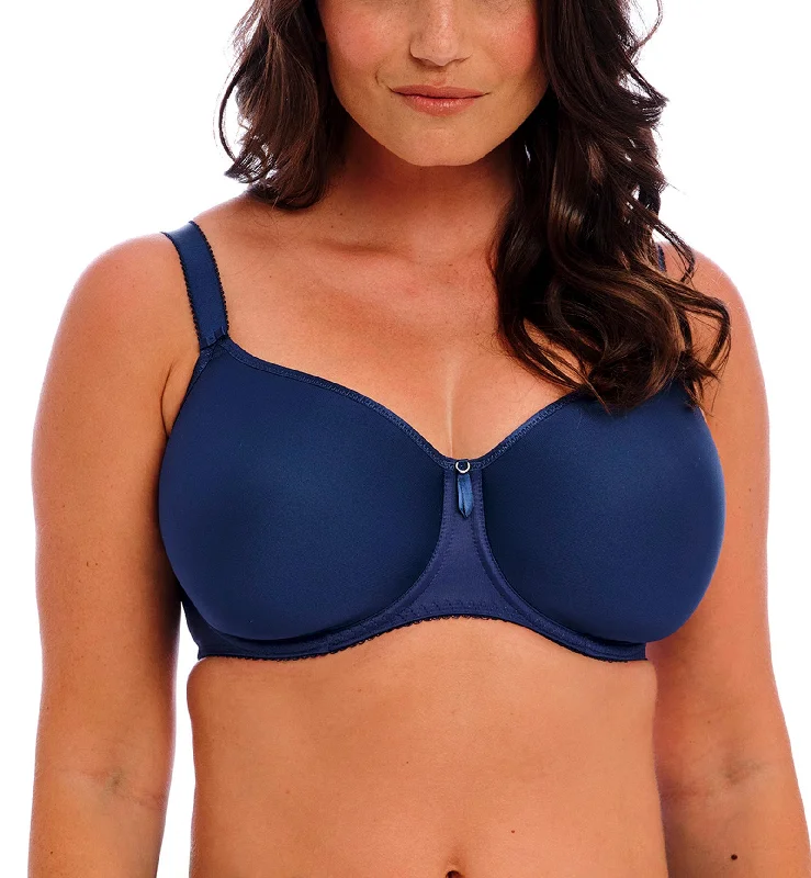 Women’s invisible seamless briefs-Fantasie Rebecca Essentials Molded Spacer Underwire Bra (101310) - French Navy