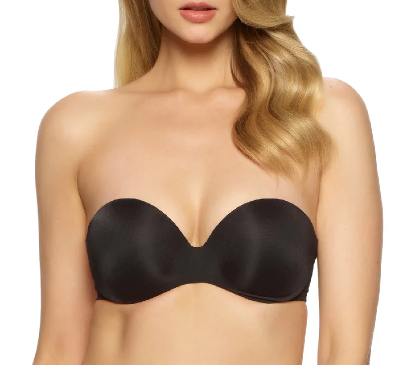 Women’s cotton bikini panties-Felina: Body Luxe Strapless Contour Bra - Black