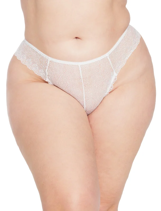 Women’s high-rise cotton panties-Mariana Lace Thong