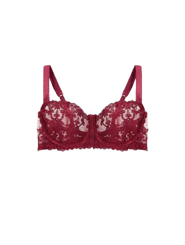 Women’s satin cheeky underwear-Gisele Balcony Bra