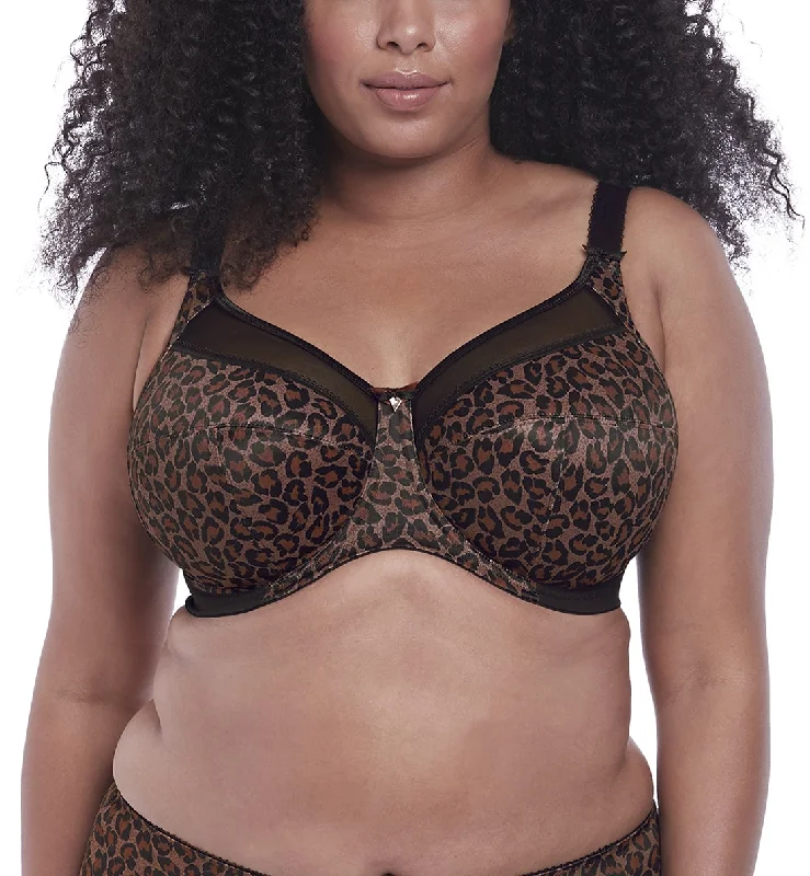 Women’s cotton seamless panties-Goddess Kayla Support Underwire Bra (6162) - Dark Leopard