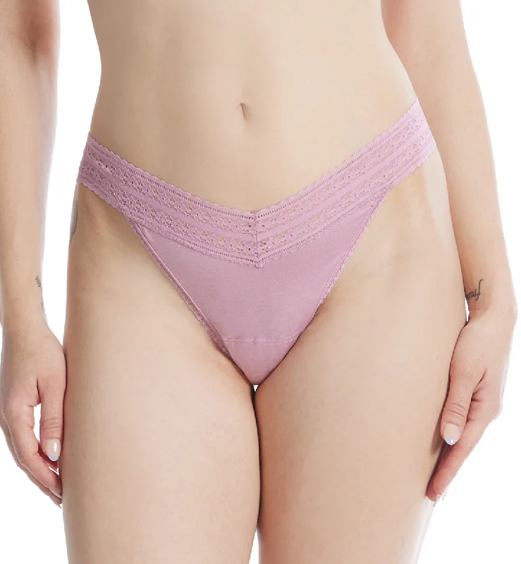 Women’s trendy ombre briefs-Hanky Panky DreamEase Original Rise Thong (631104) - Lavender Tea