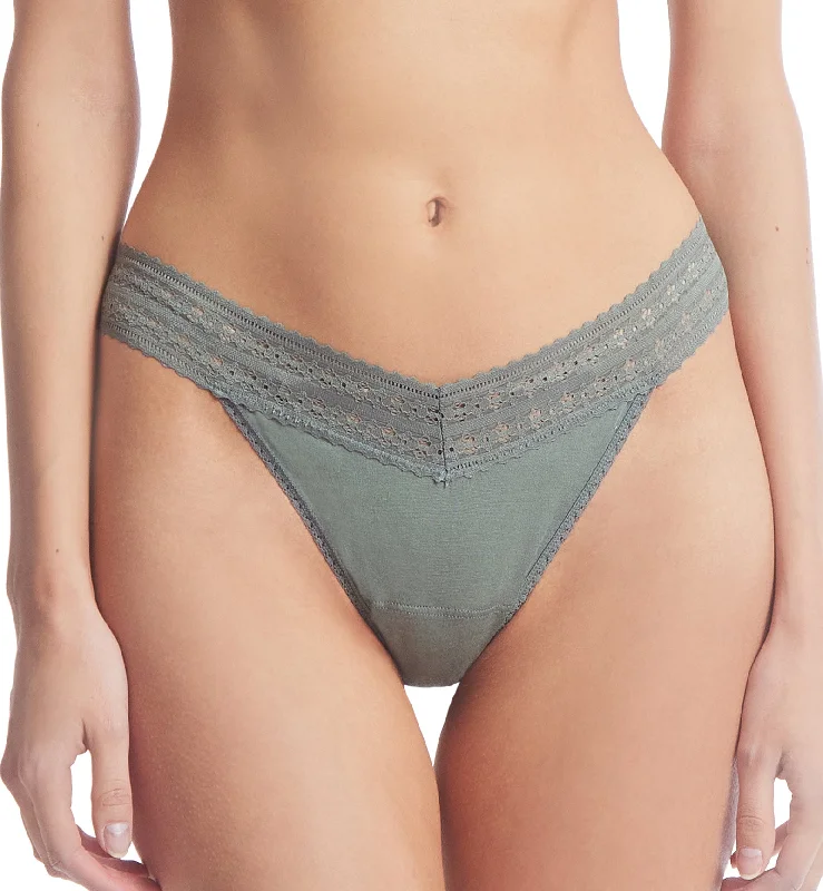 Women’s breathable cheeky panties-Hanky Panky DreamEase Original Rise Thong (631104) - Spaced Out