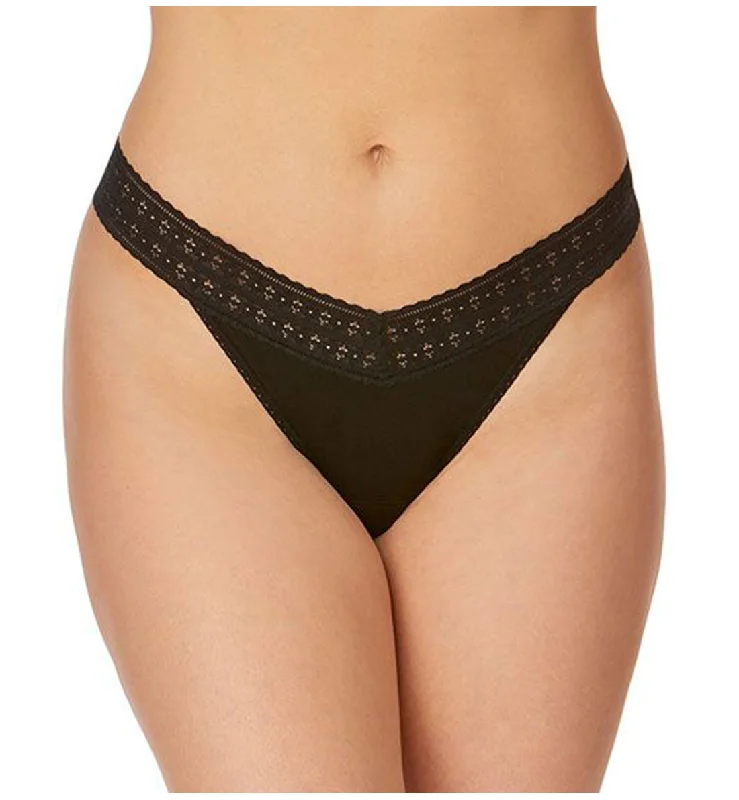 Women’s smooth microfiber bikini-Hanky Panky DreamEase Original Rise Thong (631104) - Black