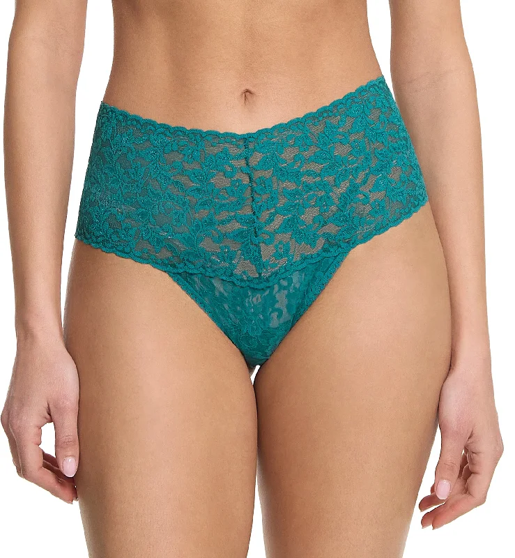 Women’s cozy modal bikini-Hanky Panky Retro Lace Thong (9K1926P) - Northern Lights