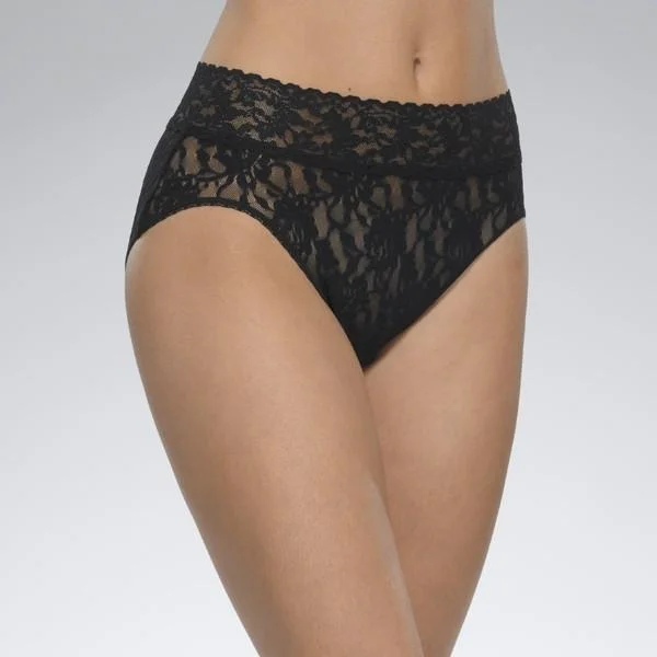 Women’s silky shaping thong-Hanky Panky Signature Lace French Brief