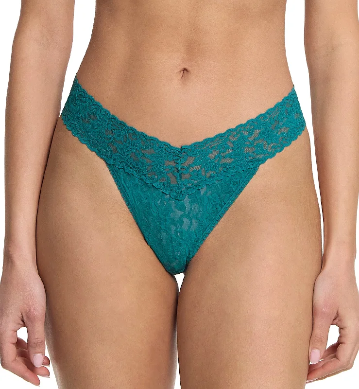 Women’s scalloped lace bikini-Hanky Panky Signature Lace Original Rise Thong (4811P) - Northern Lights