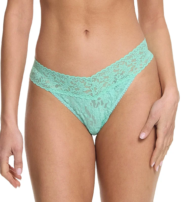 Women’s floral print bikini-Hanky Panky Signature Lace Original Rise Thong (4811P) - Tulum