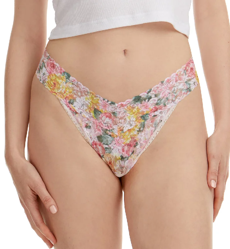 Women’s bold stripe hipster-Hanky Panky Signature Lace Printed Original Rise Thong (PR4811P) - Kew Gardens