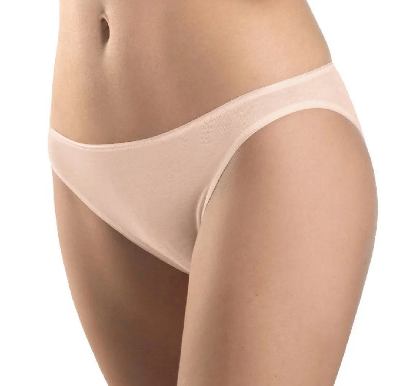 Women’s floral seamless briefs-Hanro Cotton Seamless Hi-Cut Brief Panty