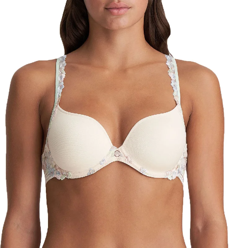 Women’s lace-trim cheeky underwear-Marie Jo Nathy Heart Shape Padded Underwire Bra (0102486) - Pearled Ivory