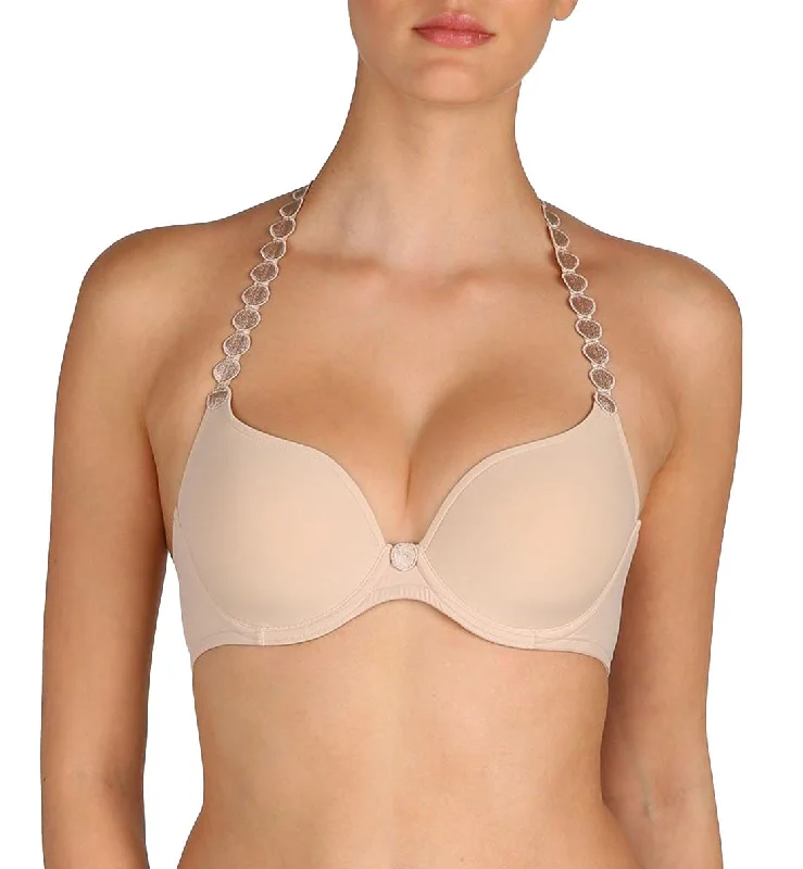 Women’s lace-trim briefs-Marie Jo Tom Convertible Seamless Underwire Bra (0120826) - Caffe Latte