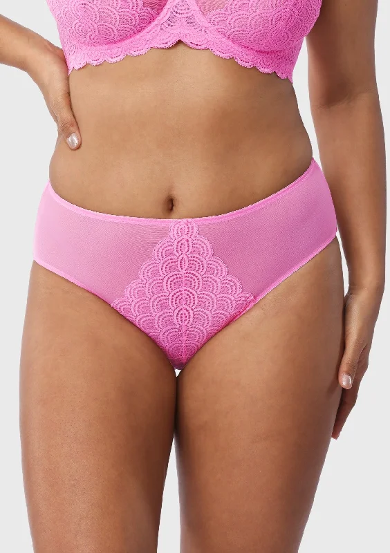 Women’s comfy bamboo hipster-Mermaid High-Rise Lace Brief Underwear