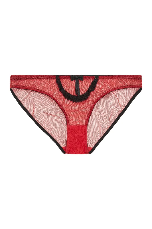 Women’s soft boyshort underwear-Miranda Red Brief