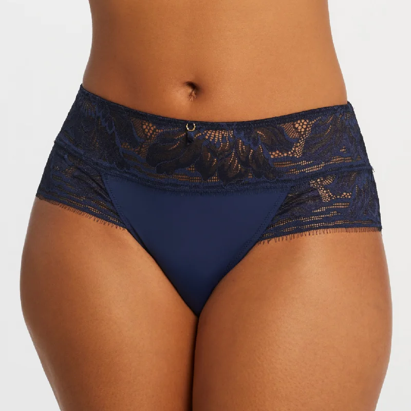 Women’s smooth stretch thong-Montelle Botanical High Waist Hipster