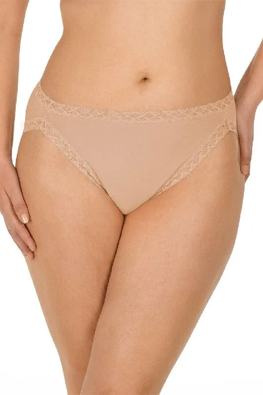 Women’s soft modal boyshorts-Natori Bliss Cotton French Cut Panty - Cafe