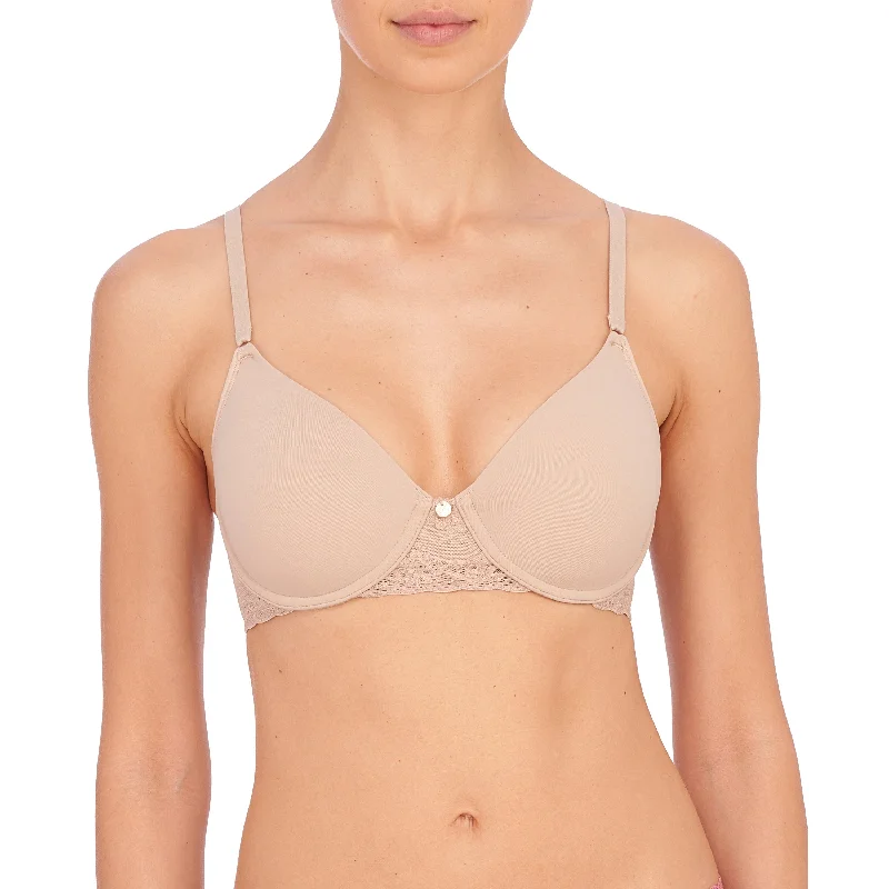 Women’s cotton seamless panties-Natori: Bliss Perfection Unlined Bra - Cafe