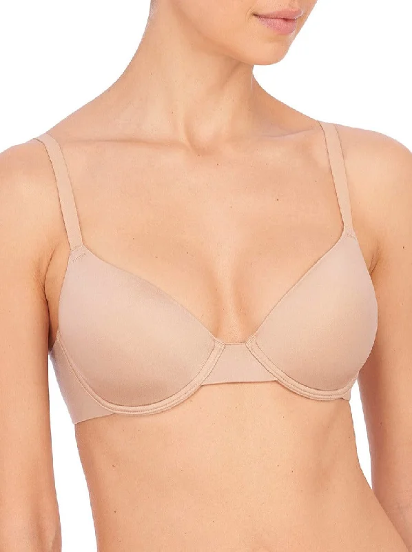 Women’s low-rise seamless underwear-Natori: Revelation Contour Underwire Bra - Cafe