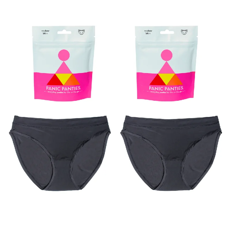 Women’s cotton bikini panties-2-Pack - No-Show Bikini Cut