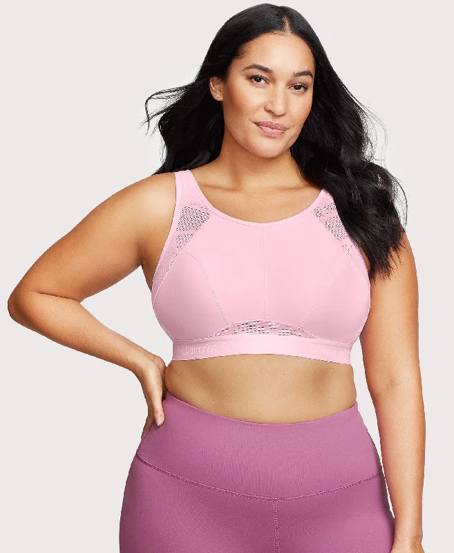 Women’s soft modal boyshorts-No-Sweat Mesh Sports Bra Pink