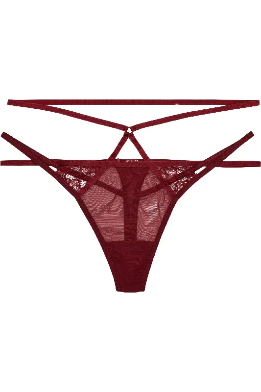 Women’s seamless laser-cut panties-Peek & Beau Dixie Wine brief