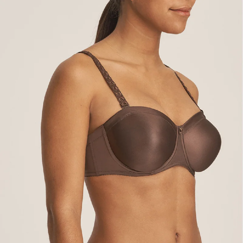 Women’s invisible cotton thong-PRIMA DONNA 0163111 EVERY WOMAN STRAPLESS BRA