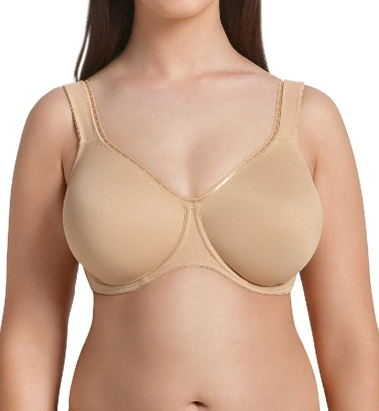 Women’s comfy modal hipster-Rosa Faia by Anita Twin Firm Seamless Support Underwire Bra (5694) - Skin