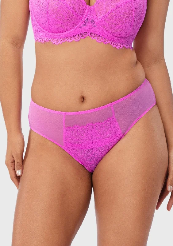 Women’s invisible seamless briefs-Sunflower High-Rise Barbie Pink Lace Brief Underwear