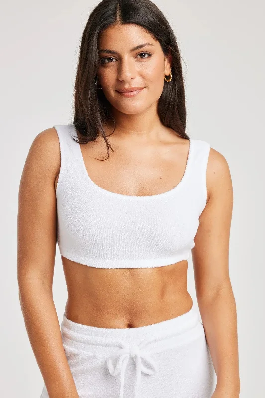 Women’s comfy bamboo hipster-Terry Bralette