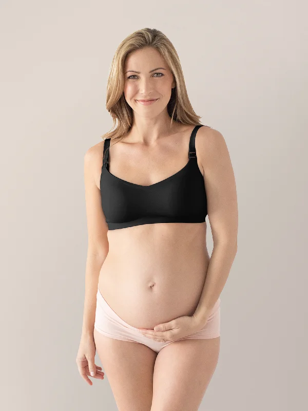 Women’s silky shaping thong-Ultra Comfort Smooth Classic Nursing Bra | Black