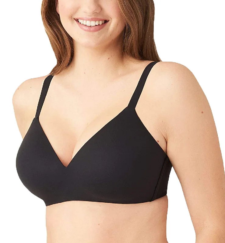 Women’s organic cotton briefs-Wacoal Basic Beauty Spacer Underwire T-Shirt Bra (853192) - Black