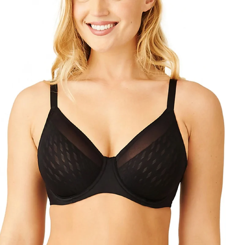 Women’s cozy jersey boyshorts-Wacoal Elevated Allure Seamless Underwire Bra (855336) - Black