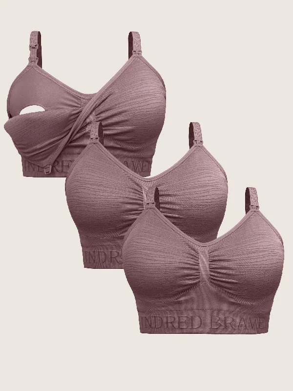 Women’s comfy bralette set-Wash Wear Spare® Pumping Bra Pack | Twilight