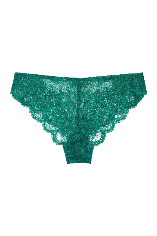 Women’s embroidered lace panties-Wolf & Whistle Ariana Lace Brief Green