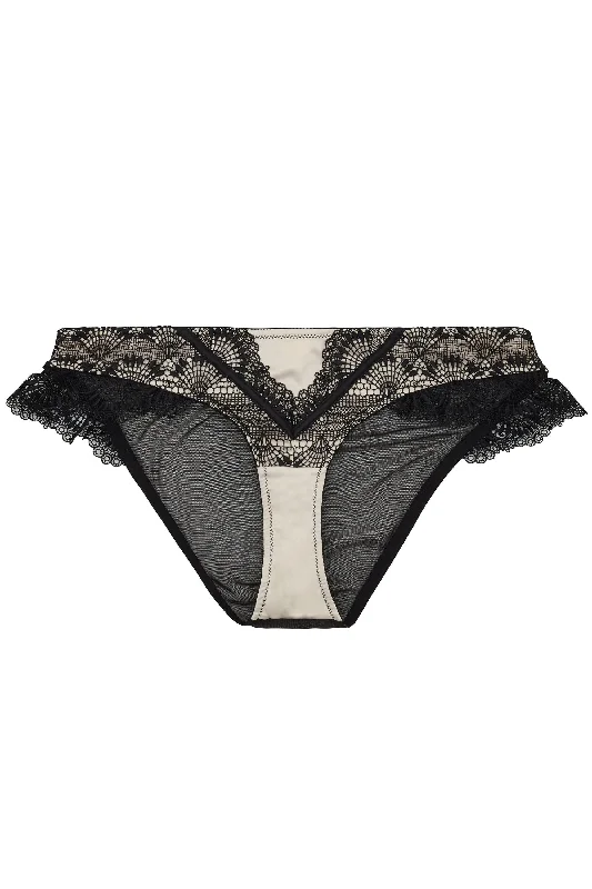 Women’s lightweight satin briefs-Ysabel Curve Lace Brief